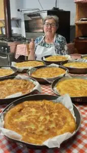 Frico di Amelia preparato in padella.