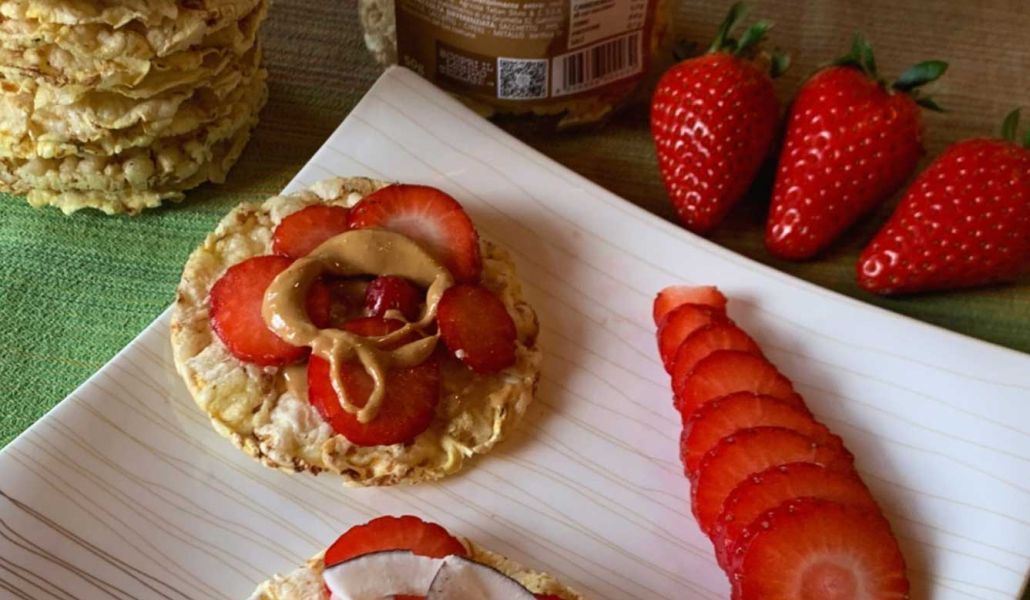 Gallette di mais e fragole - tellan