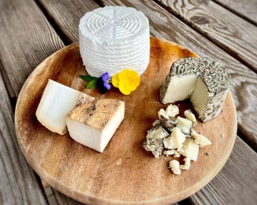 Formaggi caprini tris di ricotte.