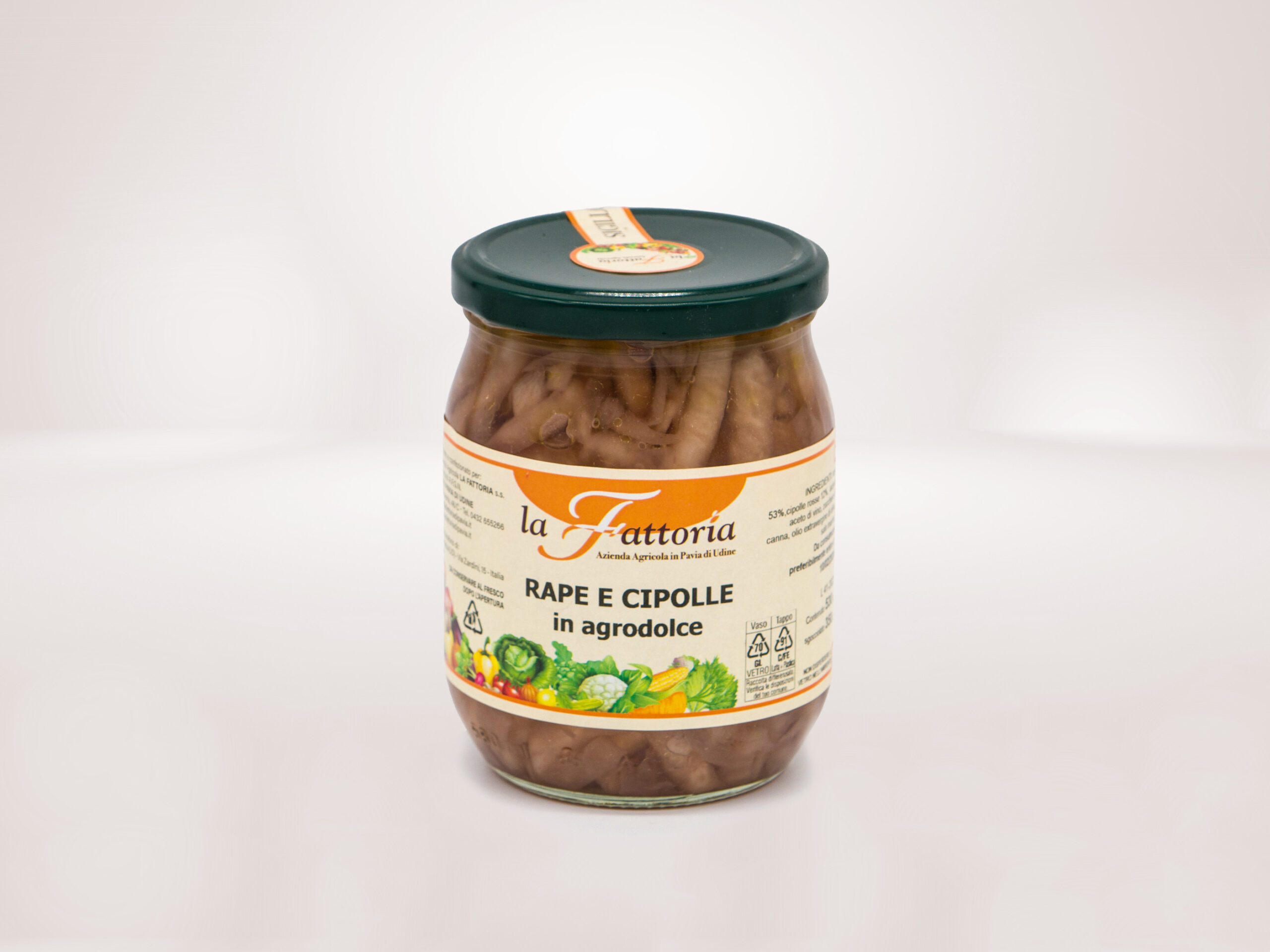 rape e cipolle in agrodolce