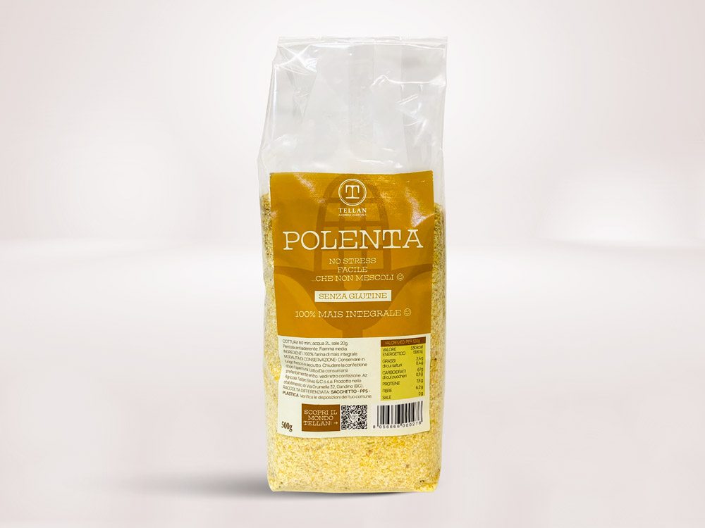 Farina di mais giallo per polenta