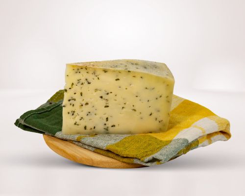 Formaggio latteria con erba cipollina Formaggio latteria con erba cipollina