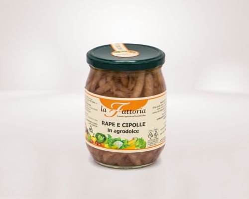 rape e cipolle in agrodolce