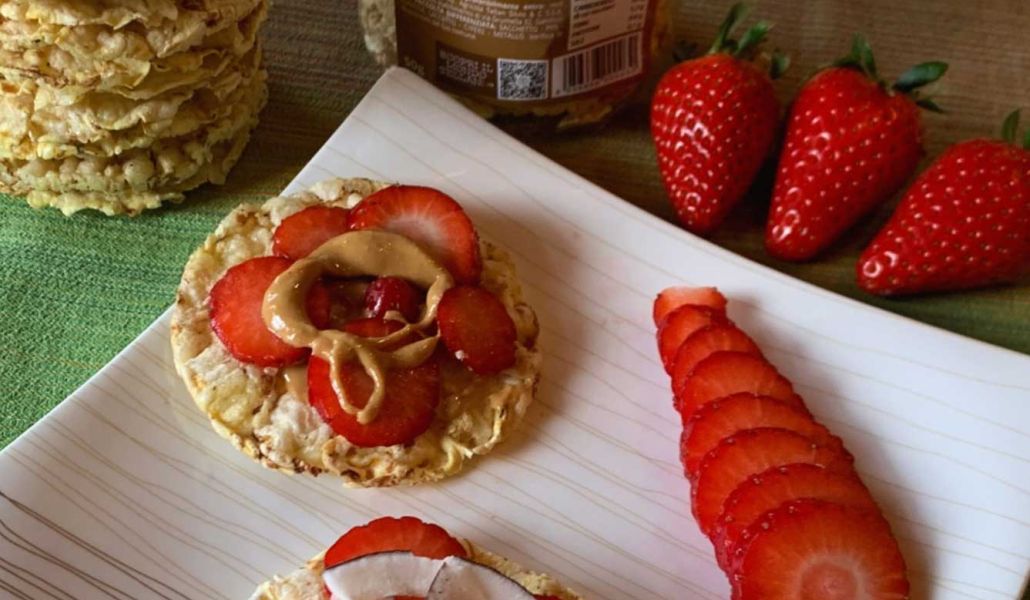 Gallette di mais e fragole - tellan