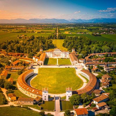 Villa Manin dall'alto